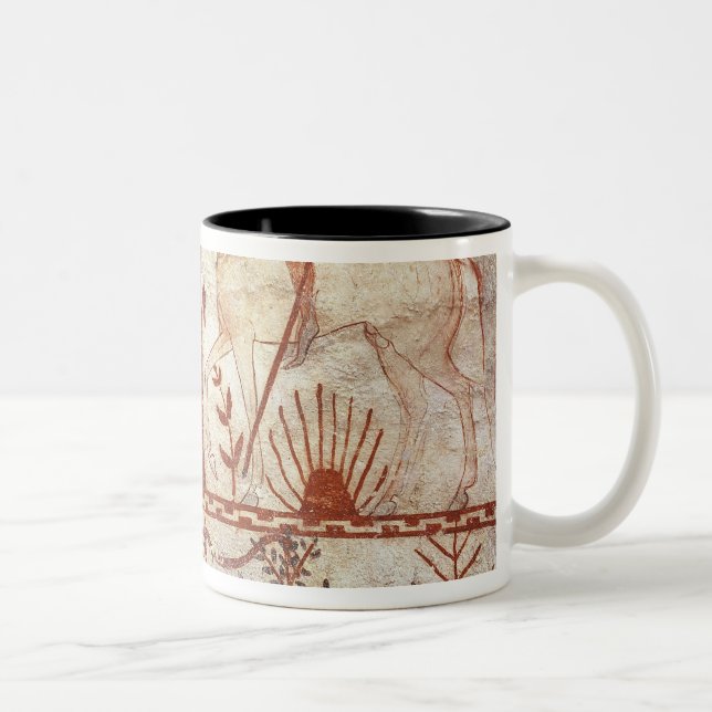 Caneca De Café Em Dois Tons Emboscada do príncipe Trojan Troilus (Direita)