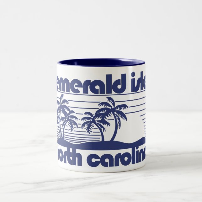 Caneca De Café Em Dois Tons Emerald Isle, Carolina do Norte (Centro)