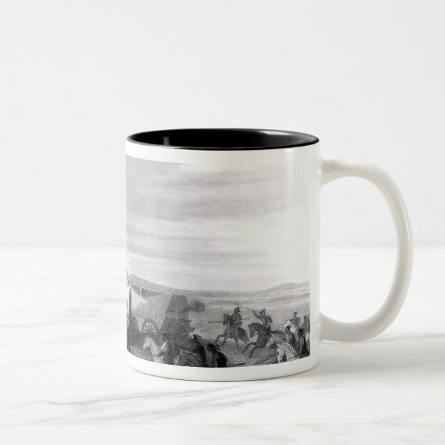Caneca De Café Em Dois Tons Emigrantes atacados pelos Comanches (Direita)