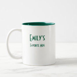 Caneca De Café Em Dois Tons Emilly's Mug