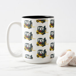 Caneca De Café Em Dois Tons Empilhadeira