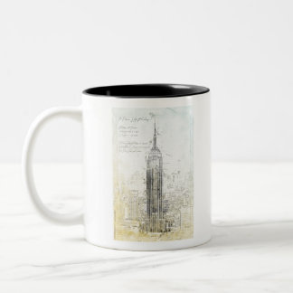 Caneca De Café Em Dois Tons EmpireStateBuilding