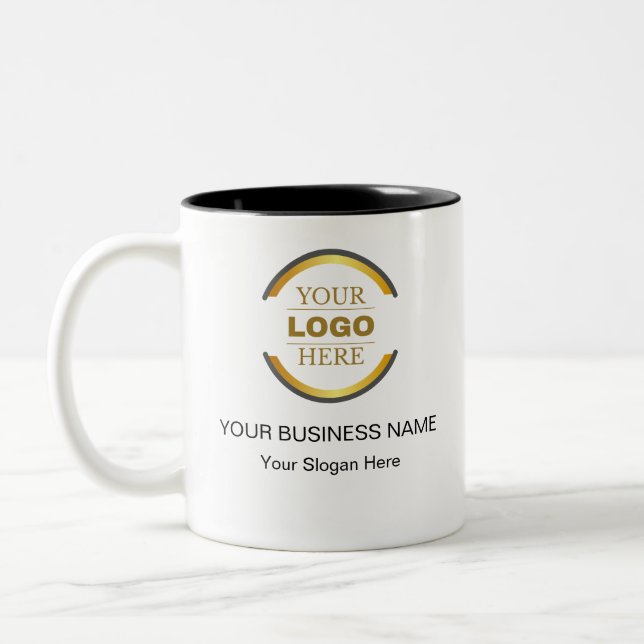 Caneca De Café Em Dois Tons Empresa Personalizada Profissional (Esquerda)