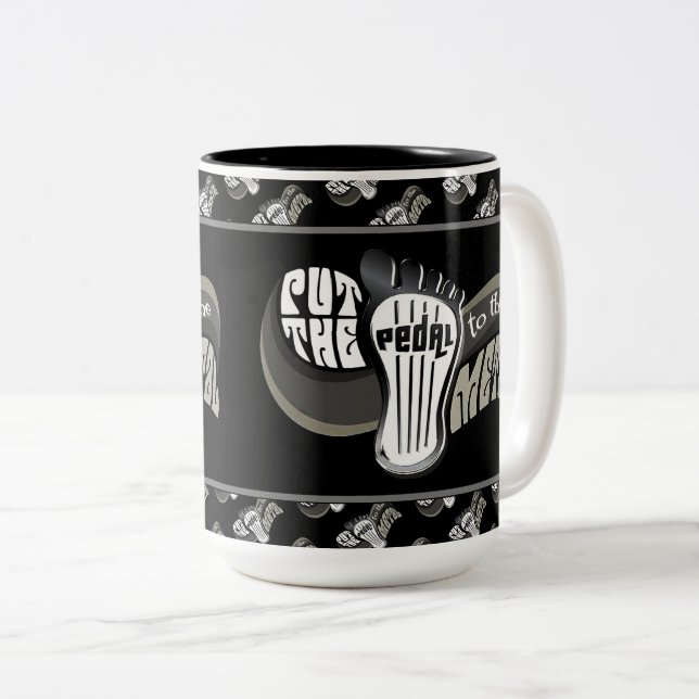 Caneca De Café Em Dois Tons Encaixe-Se Ao Metal (Frente Esquerda)