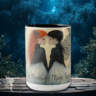 Caneca De Café Em Dois Tons Encantando A Mágica Fada Por Citação Personalizada