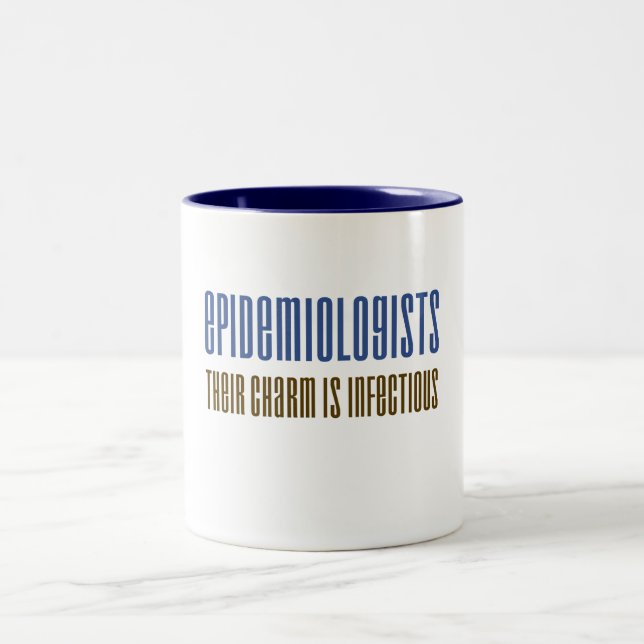 Caneca De Café Em Dois Tons Encanto dos epidemiologistas (Centro)