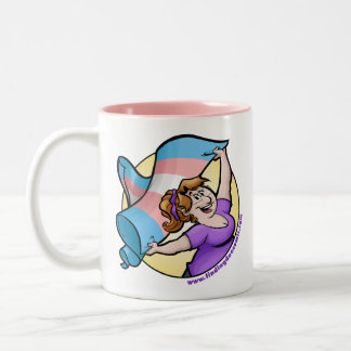Caneca De Café Em Dois Tons Encontrando a caneca de dois lados de Dee