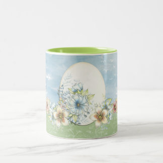 Caneca De Café Em Dois Tons Encontre a beleza Mug - Floral