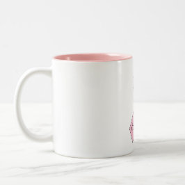 Caneca De Café Em Dois Tons Encontre a Faixa de Opções Rosa Curta