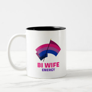 Caneca De Café Em Dois Tons Energia de Bi Mulher