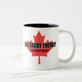 Caneca De Café Em Dois Tons Energia do Big Daddy Canadá Folha de Bordo Aliment