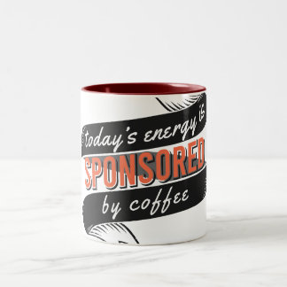 Caneca De Café Em Dois Tons Energia do café