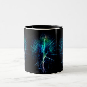Caneca De Café Em Dois Tons Energia eterna humana