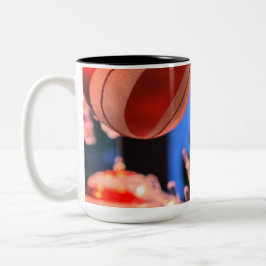 Caneca De Café Em Dois Tons Enfeites de natal e feriados felizes