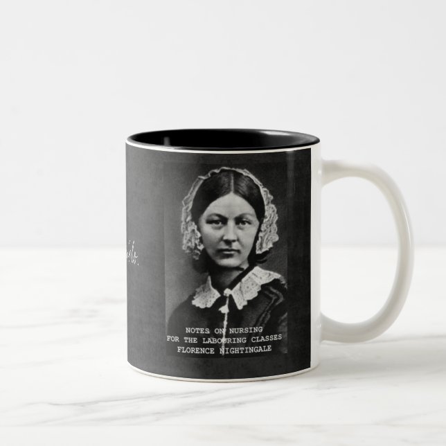 Caneca De Café Em Dois Tons Enfermeira dos cuidados de Flo dos obrigados (Direita)