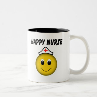Caneca De Café Em Dois Tons Enfermeira Feliz