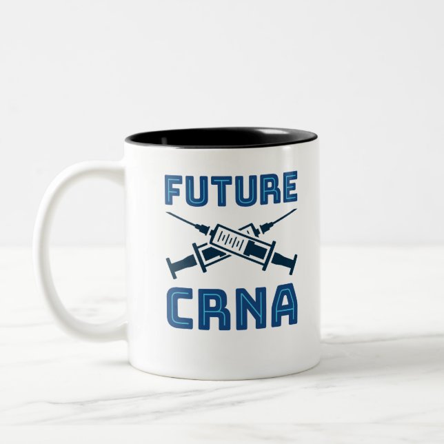 Caneca De Café Em Dois Tons Enfermeiro Anestesista Futuro da CRNA (Esquerda)