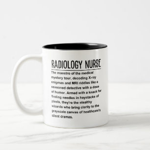 Caneca De Café Em Dois Tons enfermeiro de radiologia