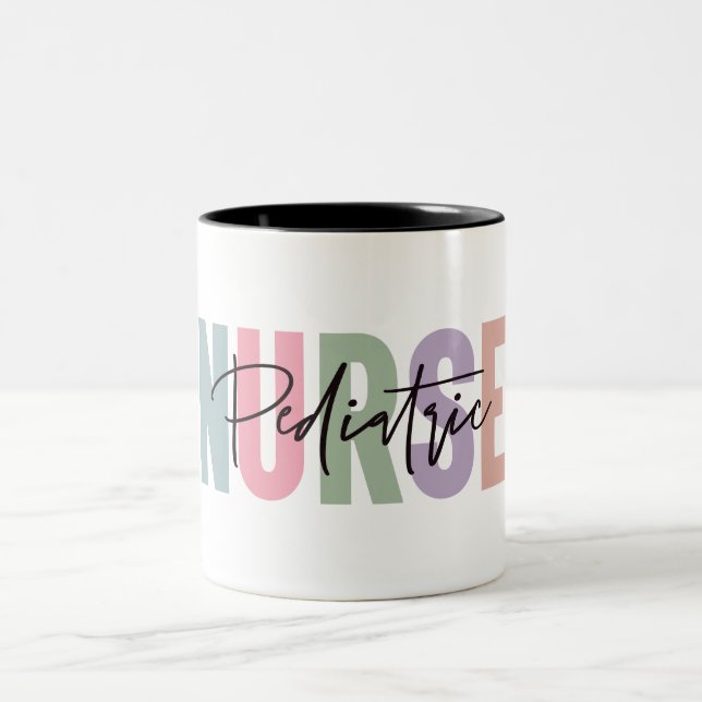 Caneca De Café Em Dois Tons Enfermeiro Pediátrico (Centro)