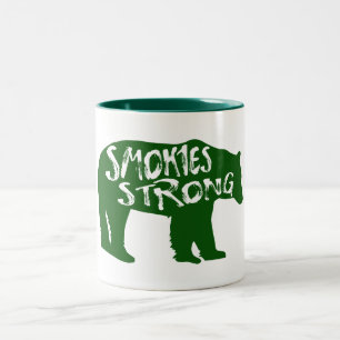 Caneca De Café Em Dois Tons Enfumaçados Forte Urso