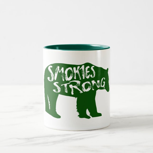 Caneca De Café Em Dois Tons Enfumaçados Forte Urso (Centro)