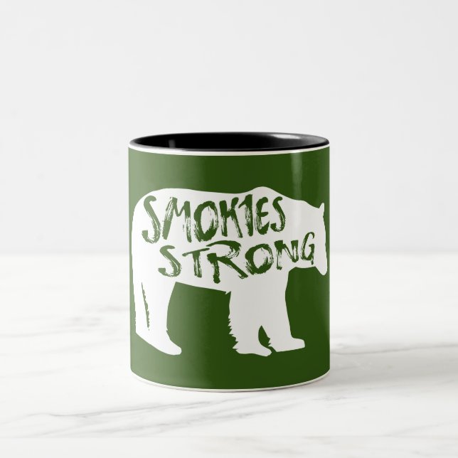 Caneca De Café Em Dois Tons Enfumaçados Forte Urso (Centro)