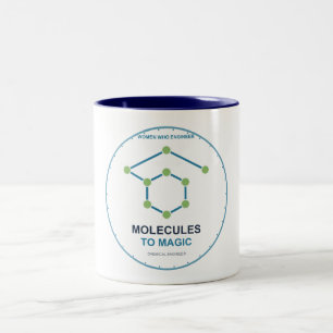 Caneca De Café Em Dois Tons Engenheira Química de Moléculas à Magia
