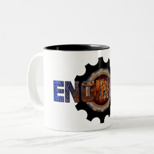 Caneca De Café Em Dois Tons Engenheiro