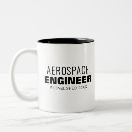 Caneca De Café Em Dois Tons Engenheiro Aerospace