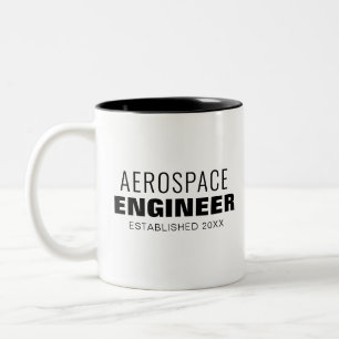 Caneca De Café Em Dois Tons Engenheiro Aerospace