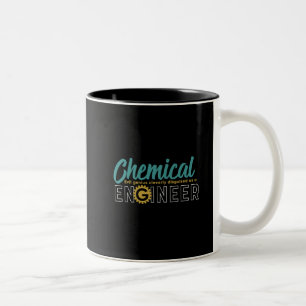 Caneca De Café Em Dois Tons Engenheiro Funny Estudante de Engenharia Química