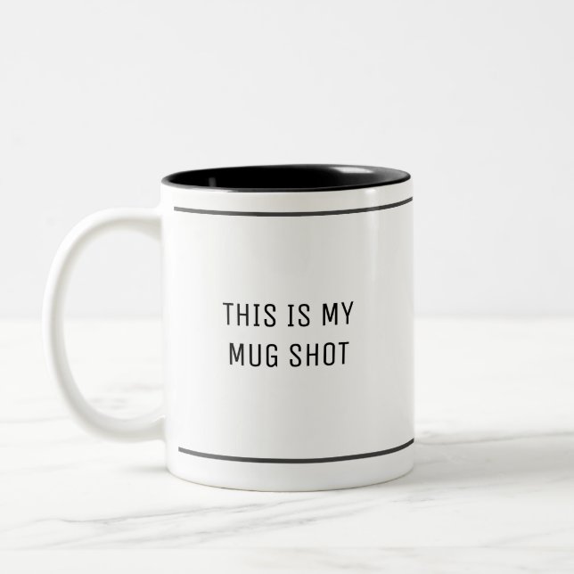 Caneca De Café Em Dois Tons Engraçada Prisão Humor Mug (Esquerda)