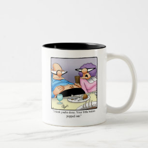 Caneca De Café Em Dois Tons Engraçado Ação de Graças Humor Mug Gift