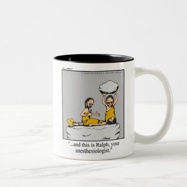 Caneca De Café Em Dois Tons Engraçado Anestesiologista Mug Médico (Direita)