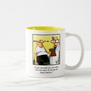 Caneca De Café Em Dois Tons Engraçado Archery Gift Humor Mug