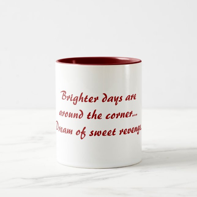 Caneca De Café Em Dois Tons Engraçado Brighter Days Mug Anti-Love Poem Mug (Centro)