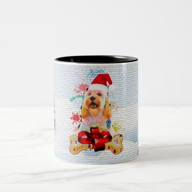 Caneca De Café Em Dois Tons Engraçado, Cachorro Bonito Iapo Natal (Centro)