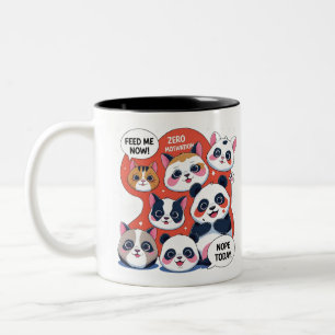 Caneca De Café Em Dois Tons Engraçado Cartoon Animal - Memória Inspirou Humor 