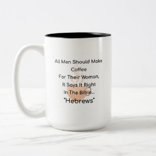 Caneca De Café Em Dois Tons Engraçado Christian Coffee Mug