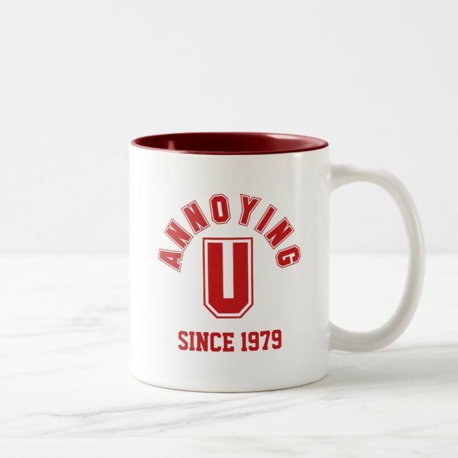 Caneca De Café Em Dois Tons Engraçado Chupa, Vermelho (Direita)