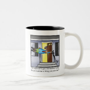 Caneca De Café Em Dois Tons Engraçado Clima Humor Mug Presente