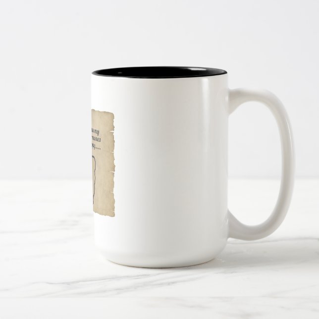 Caneca De Café Em Dois Tons Engraçado Coffee Mug Para Mulheres. Ideia Novidade (Direita)