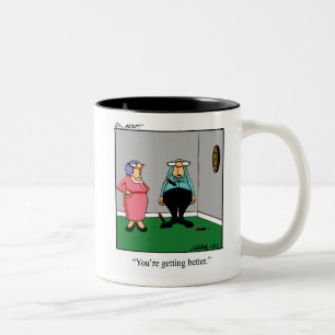 Caneca De Café Em Dois Tons Engraçado Dardos Humor MUg