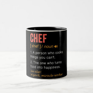 Caneca De Café Em Dois Tons Engraçado Definição de Chef
