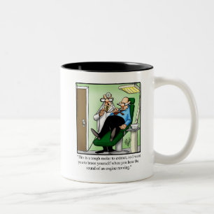 Caneca De Café Em Dois Tons Engraçado Dental/Humor Médico