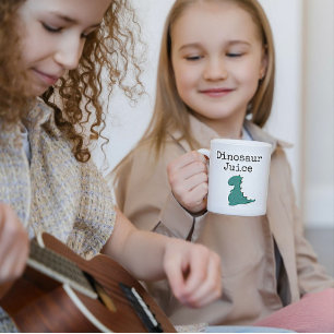 Caneca De Café Em Dois Tons Engraçado Dinossaur Juice Mug