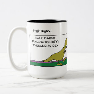 Caneca De Café Em Dois Tons Engraçado Dinossaur Mug