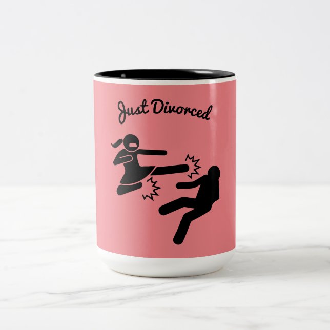 Caneca De Café Em Dois Tons Engraçado Divorce Simpatia Ofertas (Centro)