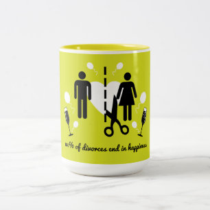 Caneca De Café Em Dois Tons Engraçado Divorce Survivor Simpatia