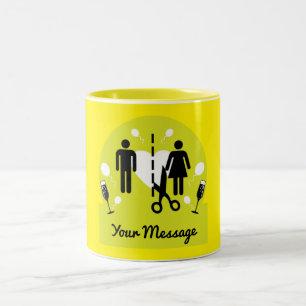 Caneca De Café Em Dois Tons Engraçado Divorce Survivor Simpatia